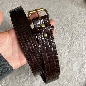 Crocodile belt